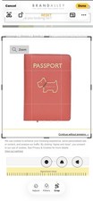 *NEW*TAGS*PACKAGED*RADLEY HERITAGE DOG OUTLINE PASSPORT HOLDER COVER PINK (lava)