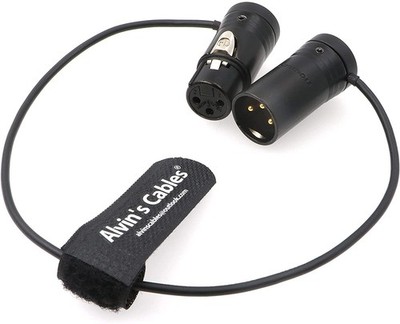 Low-Profile 3 Pin XLR to Female Cable Original Connector Balanced Microphone ...
