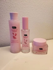 BPure Glow Up Serum, Toner, Moisturizer Set Of 3