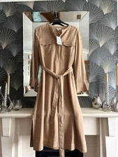 Jaeger (M&S) Camel shirt dress size 16 NWT Trp £125
