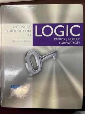 A Concise Introduction to - Hardcover, by Hurley Patrick; Watson - Very Good