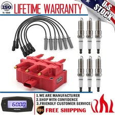 Ignition Coil & Spark Plugs & Wires For Chrysler Town & Country Pacifica Voyager