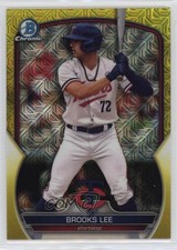 2023 Bowman Chrome Mega Box Yellow Mojo Refractor 18/75 Brooks Lee #BCP-248 05ns