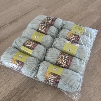 Mary Maxim Starlette Worsted Weight Yarn Aqua 10 Skeins NEW