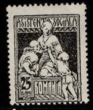 Romania 1921 Charity Social Welfare Soldiers Family Fund 25 bani SGT979 MNH