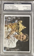 Roger Federer PSA Auténtico Automático Certificado PSA/DNA