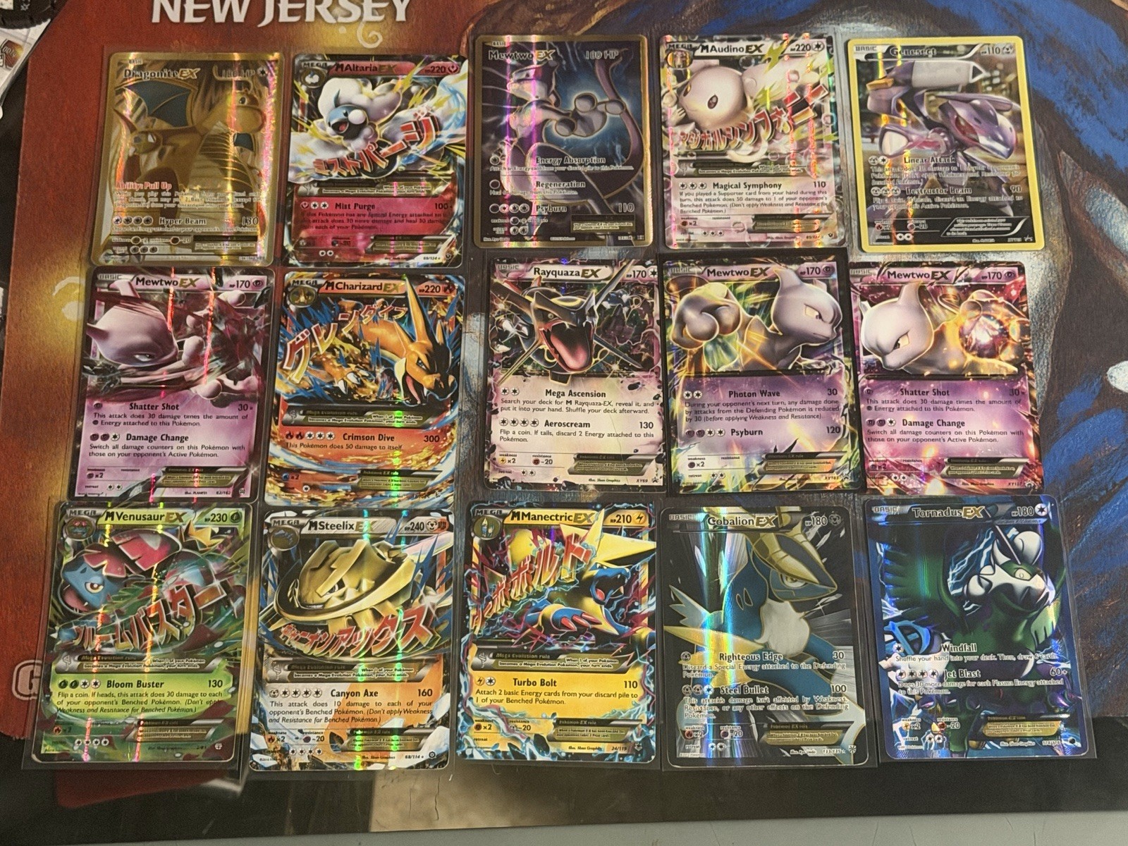 Pokemon Card Lot- Mega, Full Art, EX, Plasma, Charizard, Rayquaza, Mewtwo, Rare!
