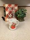 Vintage Anchor Hocking Strawberry Shortcake  Milk Glass Mug 1980