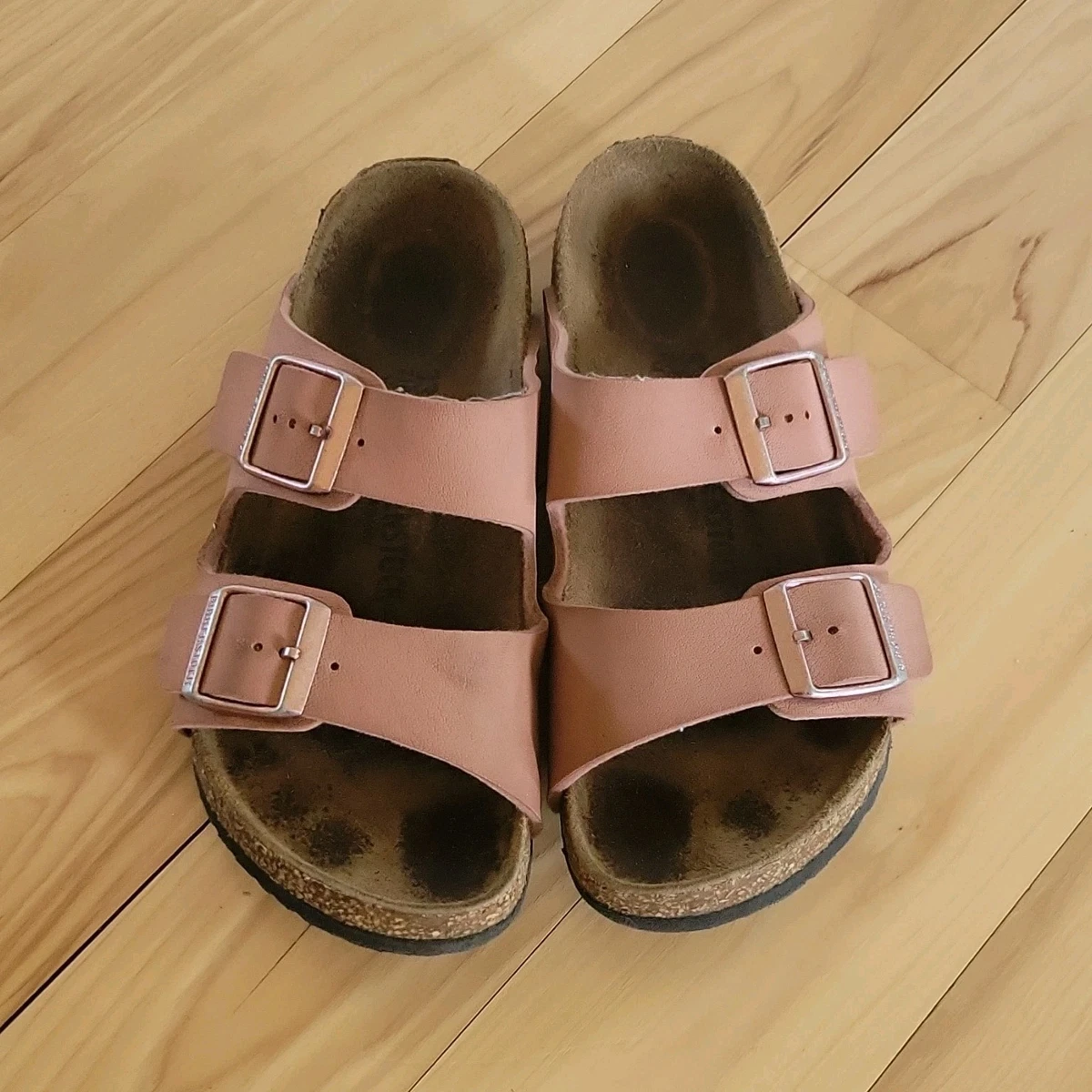 Sandales Lumineuses Arizona - Filles, Taille Youth 1, Blanc/Rose, Neuves Sans Boîte