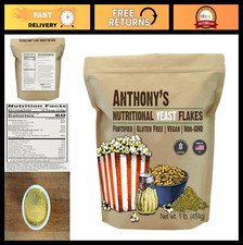 Nutritional Yeast Flakes 1 lb - Fortified, Gluten Free, Non-GMO, Vegan Superfood