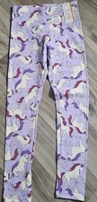 Wonder Nation unicorn lilac leggings for girls size 10/12