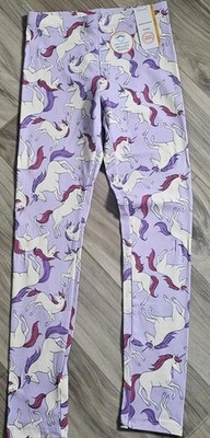 Wonder Nation unicorn lilac leggings for girls size 10/12