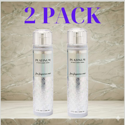 NEW Bath & Body Works 2 PACK Platinum Fine Fragrance Mist 8 fl oz