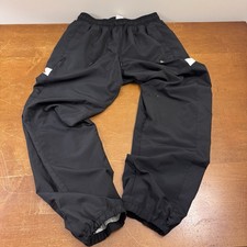 Nike Pants Mens Large Black Windbreaker Track Mesh Lined Sweatpants