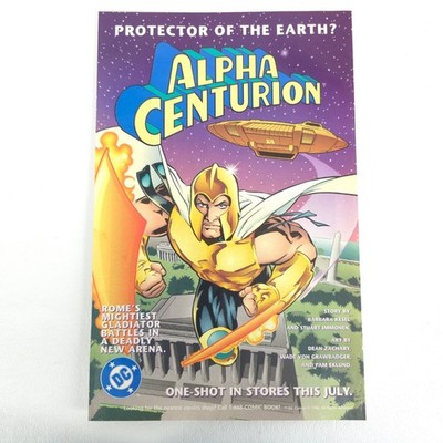 Alpha Centurion DC Comics One Shot Promo Ad 1996 Gladiator Superhero Vintage