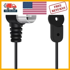 Sleek 4.9ft 75 Ohm Fm Antenna With F Type Male Connector For Home Stereo Systems