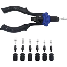 Astro Pneumatic 1455 Hand Rivet Stud Setter Kit, Metric & SAE