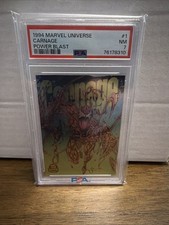 1994 Marvel Universe 1 Carnage Limited Edition Power Blast 1 of 9 PSA 7