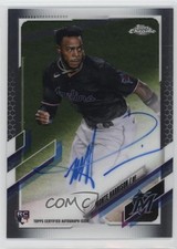 2021 Topps Chrome Rookie Auto Monte Harrison #RA-MH Auto 1q5k
