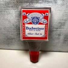 Vintage Budweiser King of Beers Acrylic Tap Handle Pull BUD Knob Draft Draught