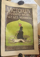 Altes Plakat Victoria Fahrrad-Werke TOP Sammlung