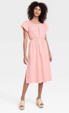 Women s Universal Thread Dress Women s Coral Beachy New Size XL