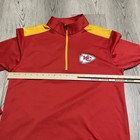 Kansas City Chiefs Sweatshirt Adult Medium Red 1/4 Zip Pullover Lightweight NFL — photo 5