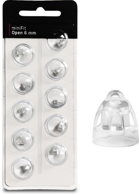 EWANTO miniFit 10er Blister 6 mm Open wie Oticon Kuppeln Ex-Hörer