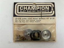 Champion Ultra Light Front Wheels 78 For 124 Scale Slot Cars Champion Ultra Light Front Wheels 78 For 124 Scale Slot Cars