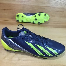 2013 Adidas Mens F10 TRX FG Q22107 Size 13 Gray Yellow Soccer Football Cleats
