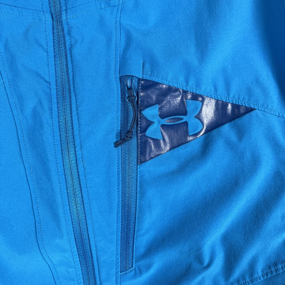 Under Armour ColdGear Full Zip Hooded Jacket Men's L Performance XStorm Stretch - Image 3 of 4