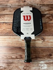 Wilson Cadence Tour 12 Pickleball Paddle Black Light Blue Carbon 8.1 oz 4.25 in