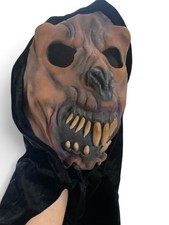 Halloween Ghoul Mask Scary Costume Evil Face Zombie Demon One Size