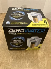 4 Pack Zero Water 5 Stage Advanced Filtration Replacement Water Filters New
