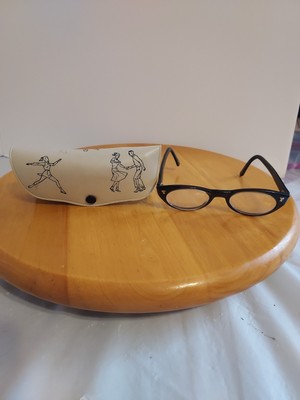 CLASSIC VINTAGE RETRO CAT EYE Style Clear Lens EYE GLASSES Black Fashion Frame