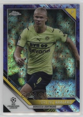 2021-22 Topps Chrome UEFA Champions League 159/250 Erling Haaland #200 14tf