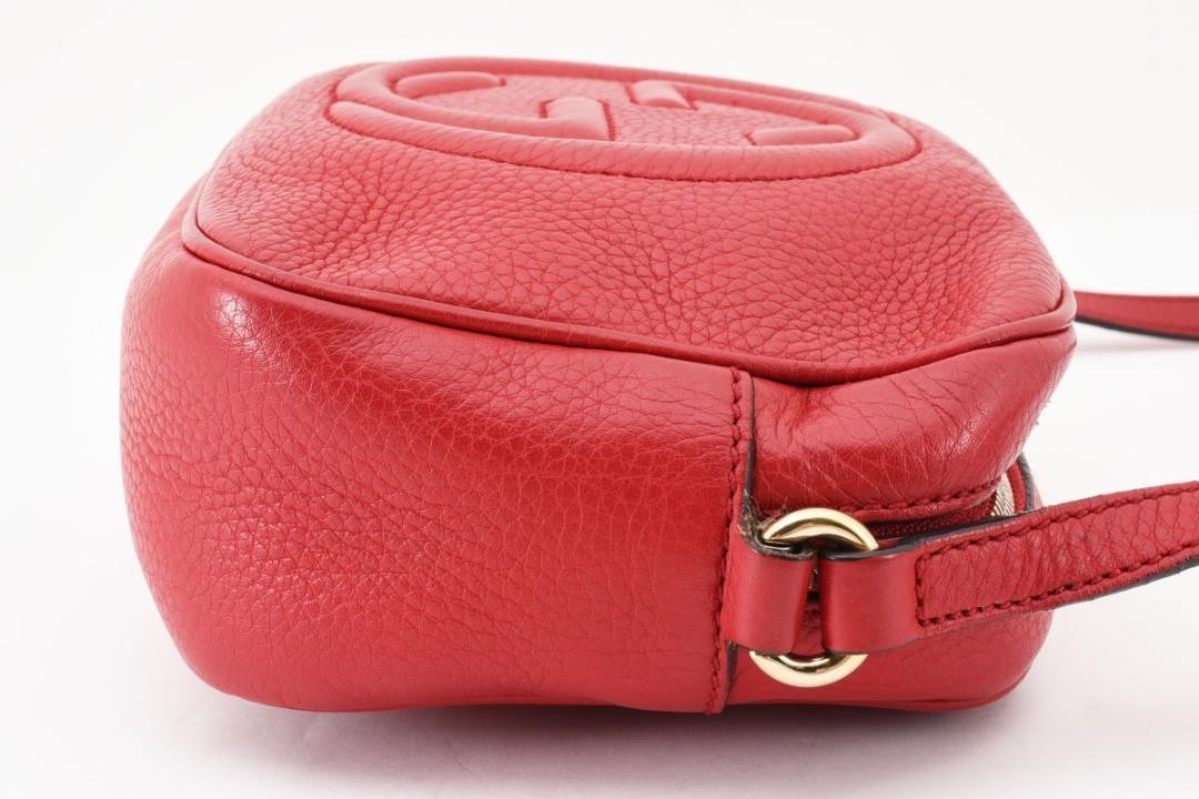 GUCCI Small Disco Soho Shoulder Bag Red Width 22cm Height 16cm Depth 9cm image 8
