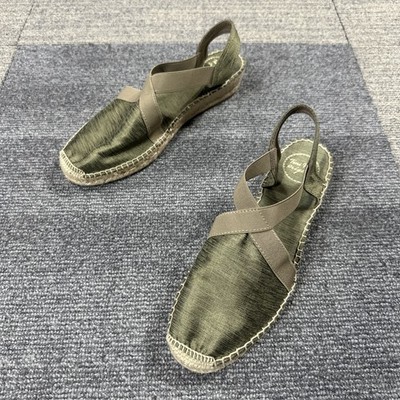 Toni Pons VIC Espadrille Luxury Olive Slingback Wedge Platform Shoe WO s 9 EU 40
