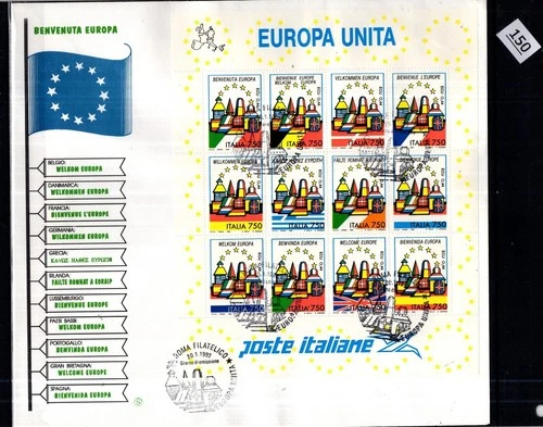 /// ITALY 1993 - FDC - EUROPA - FLAGS