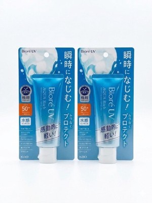 x2 Biore UV Aqua Rich Watery Essence SPF50+ PA++++ 70g Pack 2025 Made in Japan