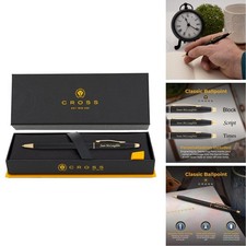 Cross Classic Century Ballpoint Pen - Black with Gold Trim