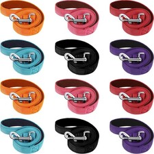 Vicenpal 12 Pcs Double-Sided Reflective Dog Leash with Soft Padded Handle, Bulk