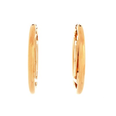 Louis Vuitton Louise Hoop Earrings Metal GM | eBay