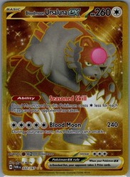 Bloodmoon Ursaluna ex 222/167 Hyper Rare Twilight Masquerade