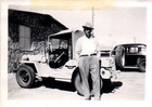 PHOTOGRAPH JEEP CARS TAPLINE OIL PIPELINE MISHAB JUBAIL SAUDI ARABIA OLD PHOTO — photo 1