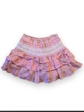 LoveShackFancy Corbett Skirt in Berry Picnic Size XS