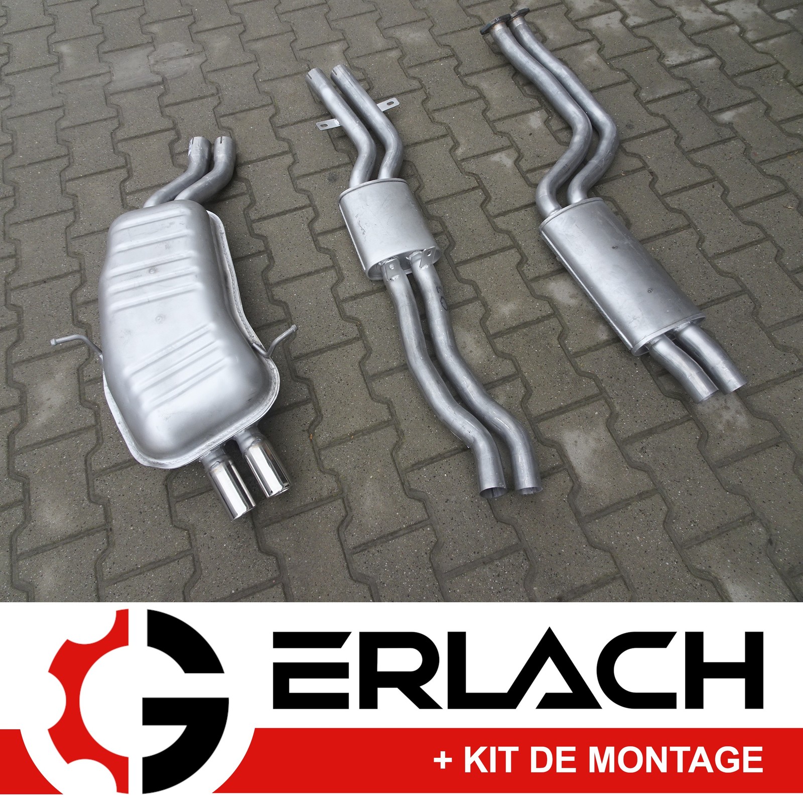 Silencieux de haute précision 4511 en acier pour échappement BMW E46 325i 330i