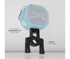 Altec Lansing HydraTrek Bluetooth Waterproof Magnetic Speaker - Aqua Blue