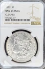 1889 U.S. $1 Morgan Silver Dollar Graded Uncirculated Details Cleaned by NGC