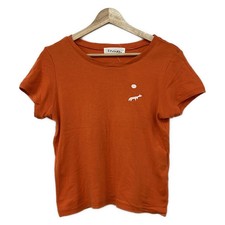 mina perhonen mina Orange White Women's T-Shirt